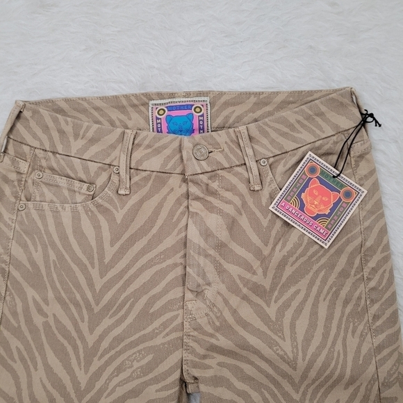 Mother The Looker Ankle Fray Sweet Stripes 28 NEW NWT - Picture 9 of 11